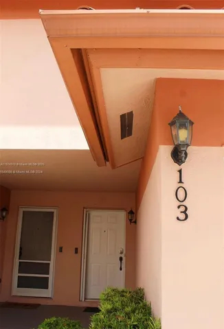 a view of front door