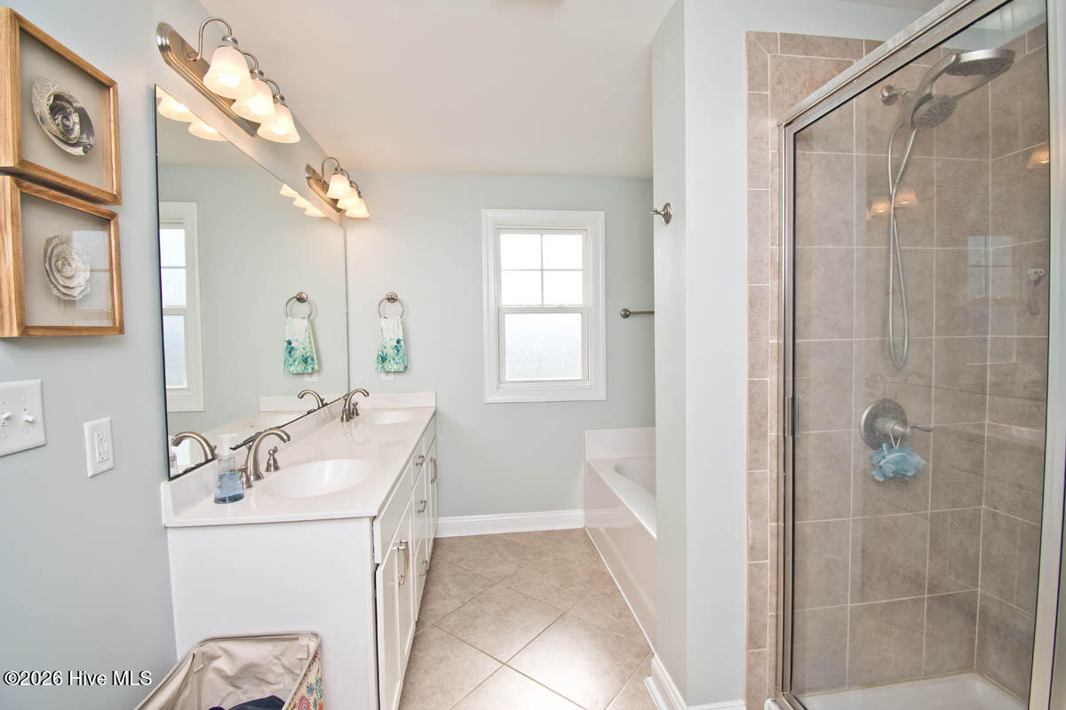 120 Christina Maria Way Cedar Point, NC 28584 - Photo 23 of 43 Primary Bath with walk-in shower too