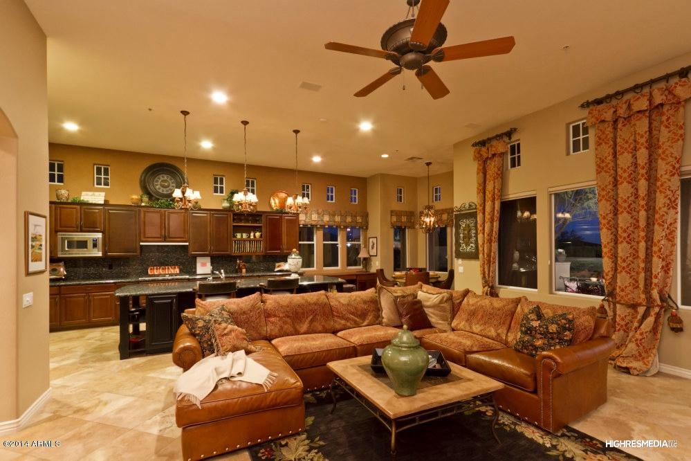9543 East Mountain Spring Road Scottsdale, AZ 85255 - Photo 20 of 35 Family Room/Kitchen