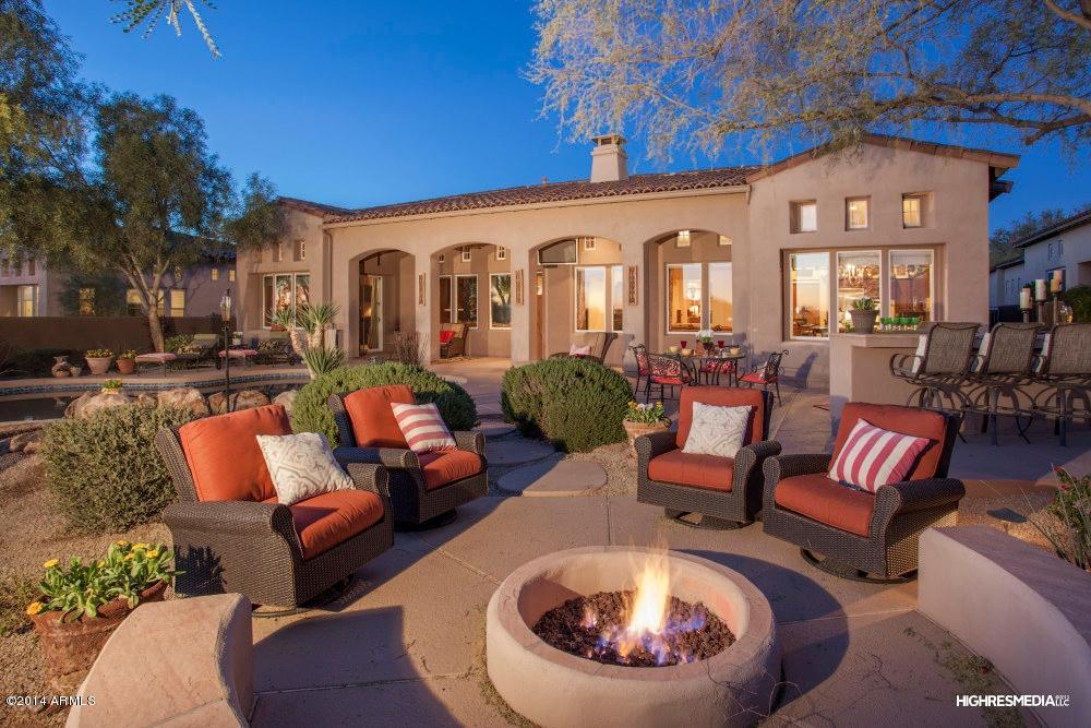 9543 East Mountain Spring Road Scottsdale, AZ 85255 - Photo 7 of 35 Fire Pit/Back Patio