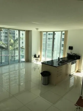 a room with a large window