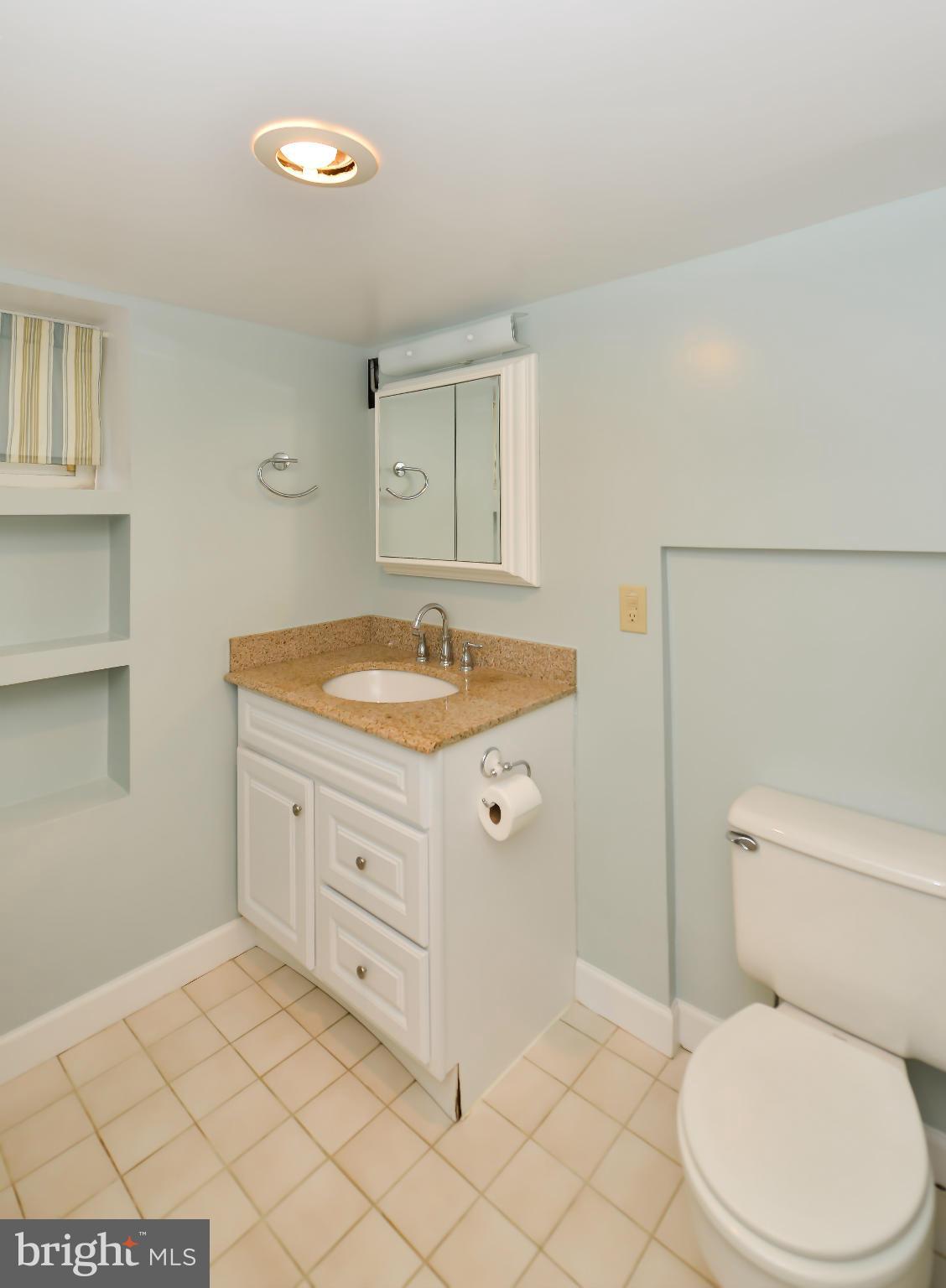 104 East Braddock Road Alexandria, VA 22301 - Photo 22 of 30 a spacious bathroom with a granite countertop sink and a toilet
