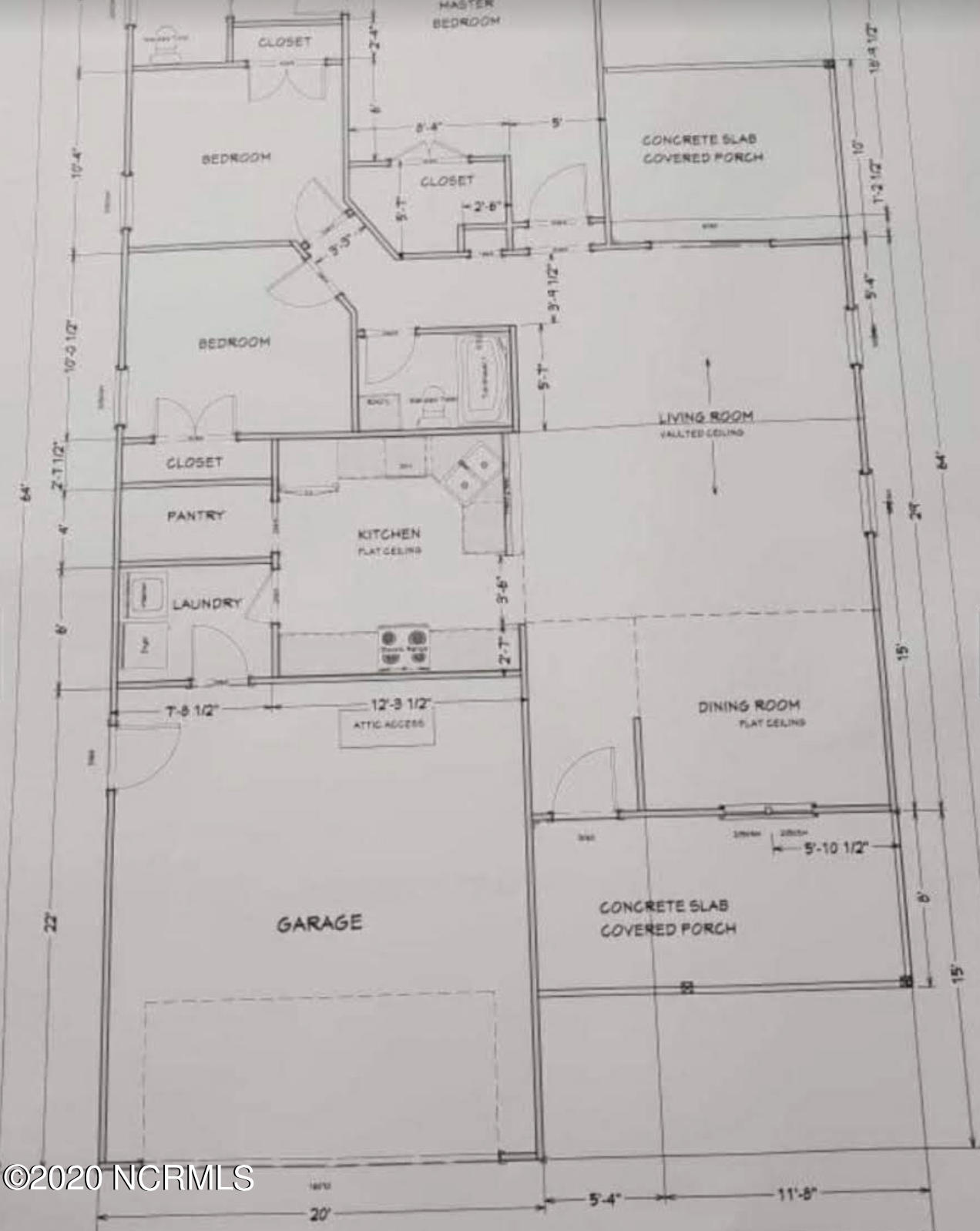 530 Barber Road Boiling Spring Lakes, NC 28461 - Photo 22 of 22 Reverse Floorplan