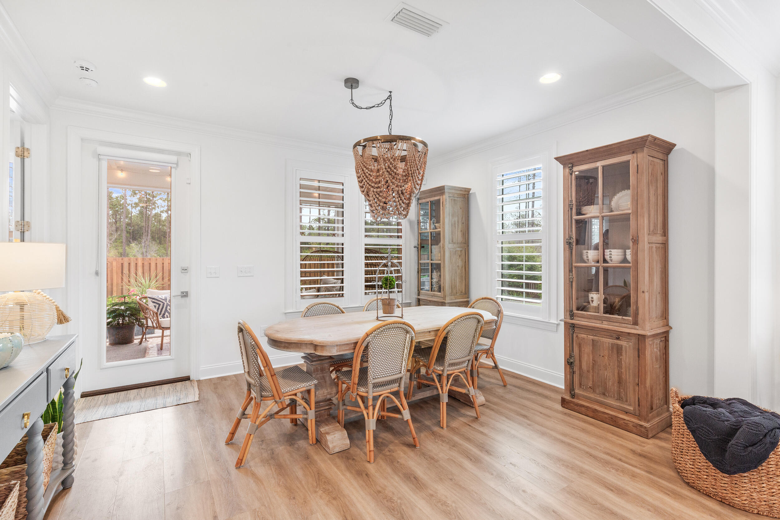 229 Windrow Way Inlet Beach Inlet Beach, FL 32461 - Photo 11 of 43 a view of a dining room with furniture window and wooden floor