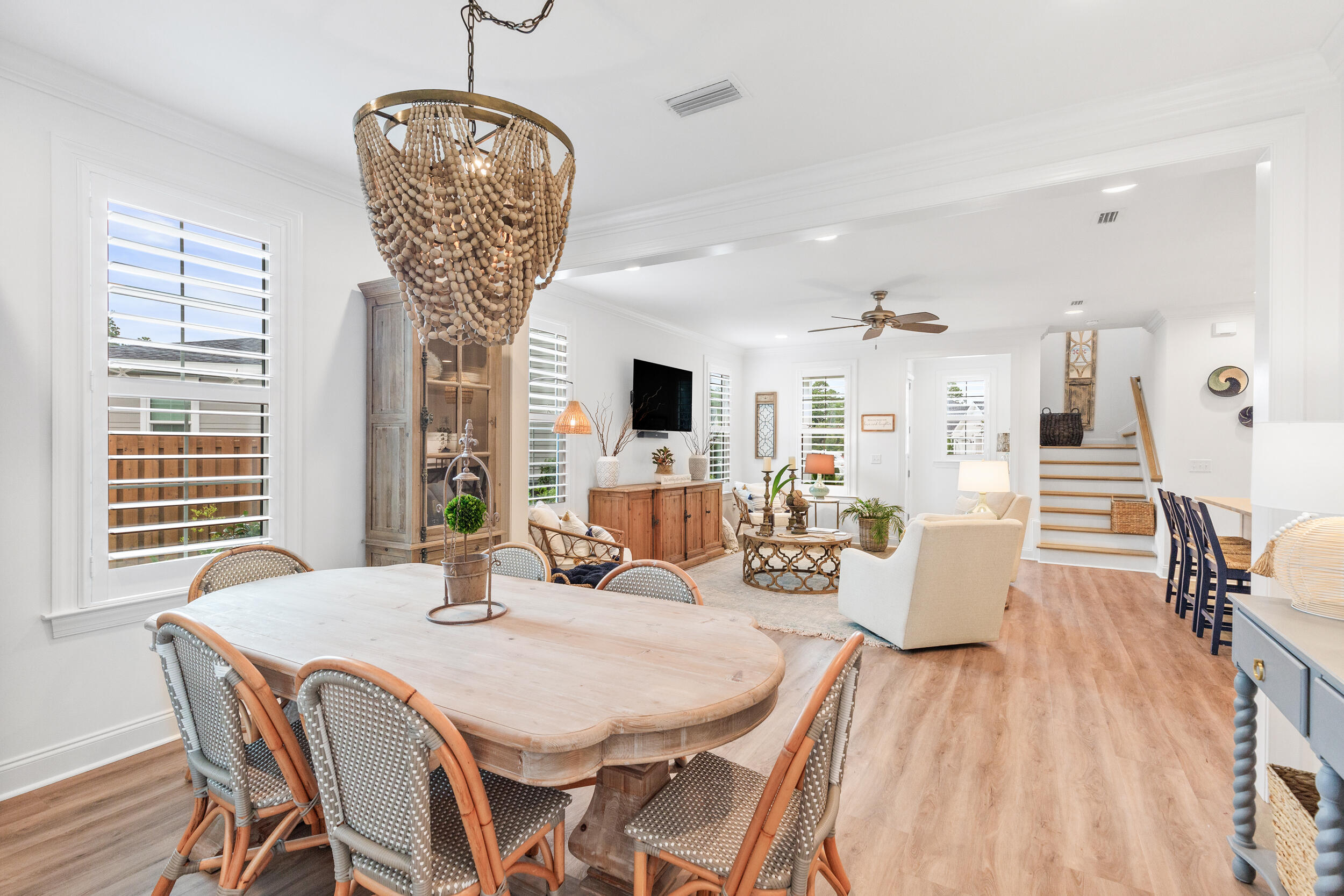 229 Windrow Way Inlet Beach Inlet Beach, FL 32461 - Photo 12 of 43 a view of a dining room with furniture window and wooden floor