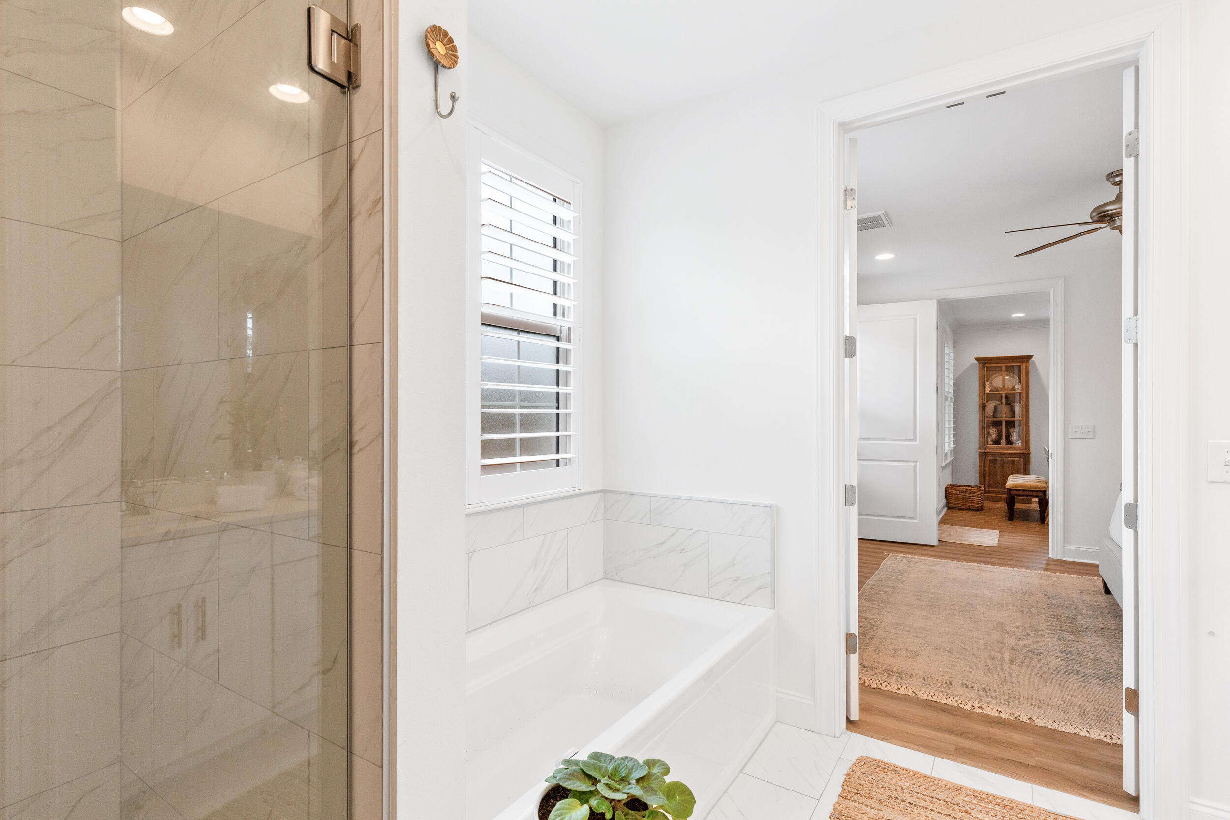 229 Windrow Way Inlet Beach Inlet Beach, FL 32461 - Photo 16 of 43 a bathroom with a bathtub and a shower