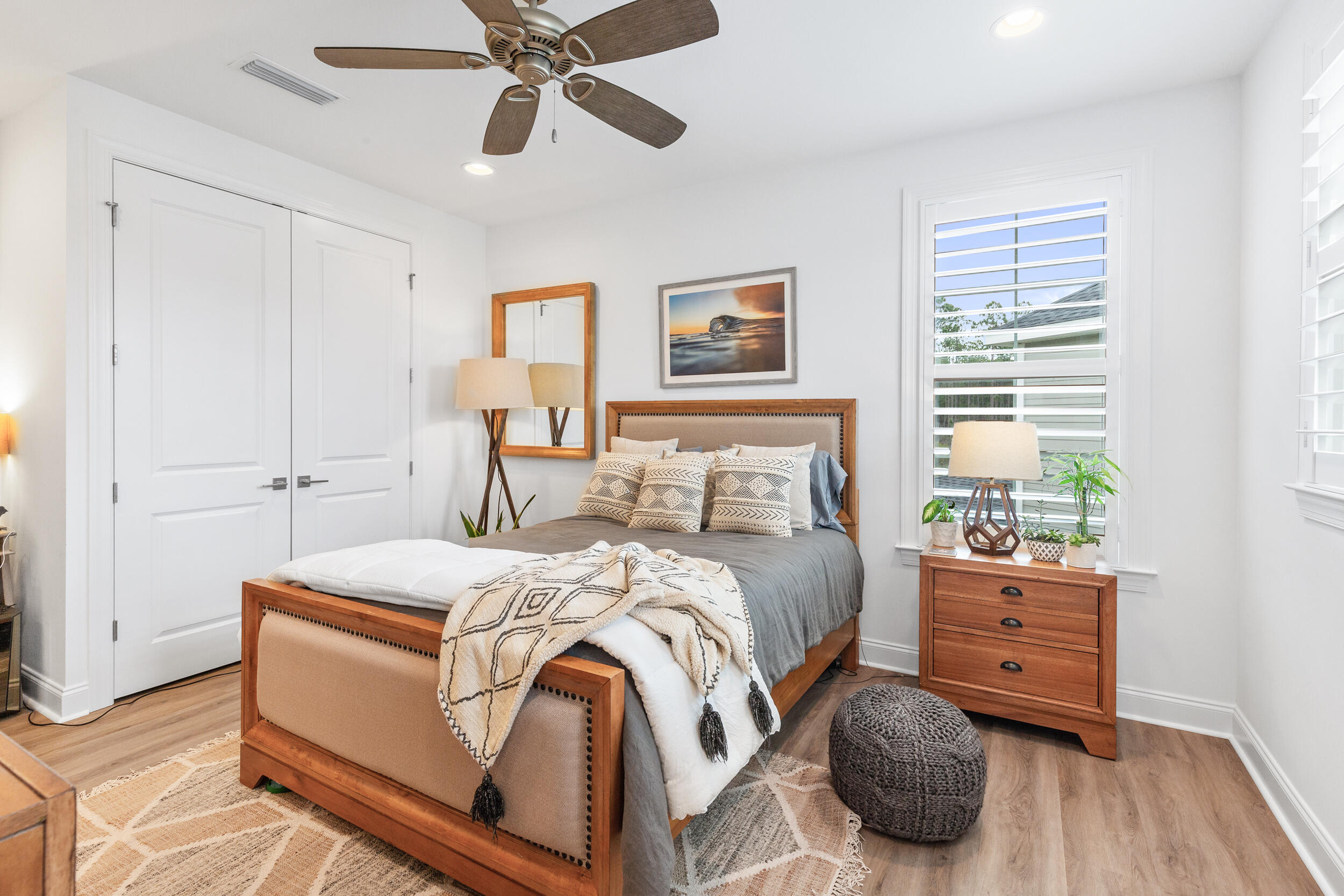 229 Windrow Way Inlet Beach Inlet Beach, FL 32461 - Photo 22 of 43 a bedroom with a bed and a window