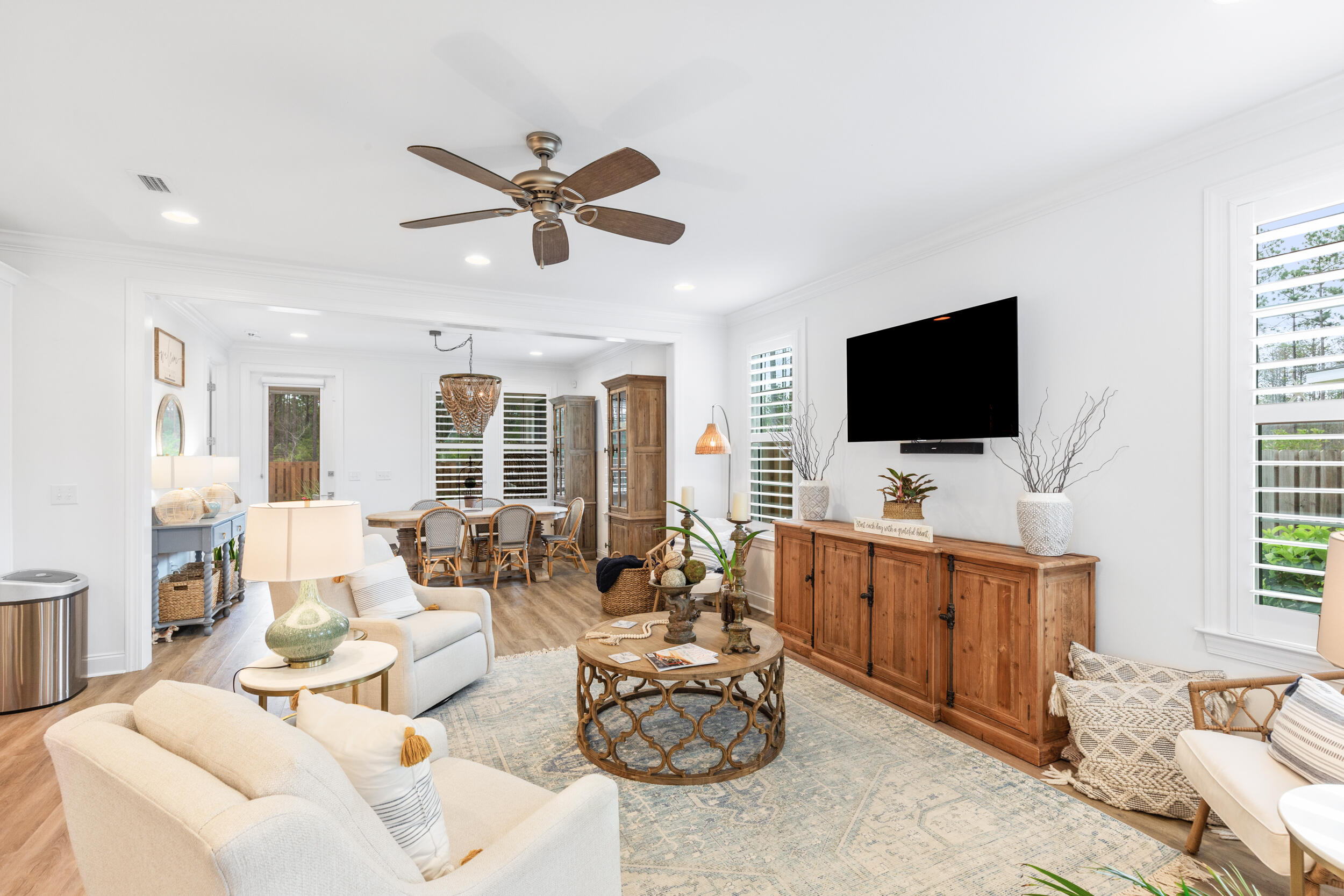 229 Windrow Way Inlet Beach Inlet Beach, FL 32461 - Photo 3 of 43 a living room with furniture and a flat screen tv