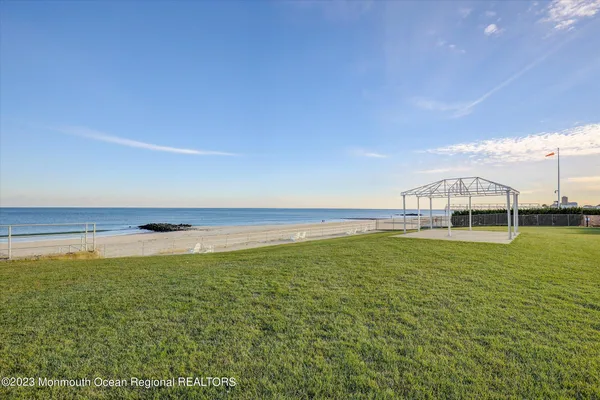 a view of an ocean from a balcony