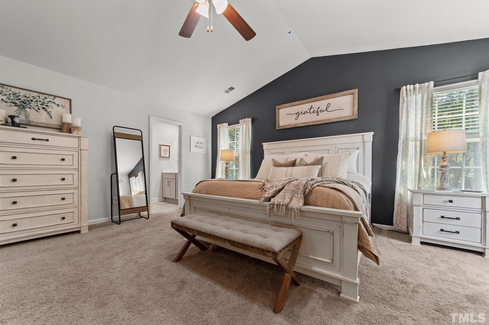 3116 Longpine Road Burlington, NC 27215 - Photo 17 of 29 a bedroom with a bed and a cabinets