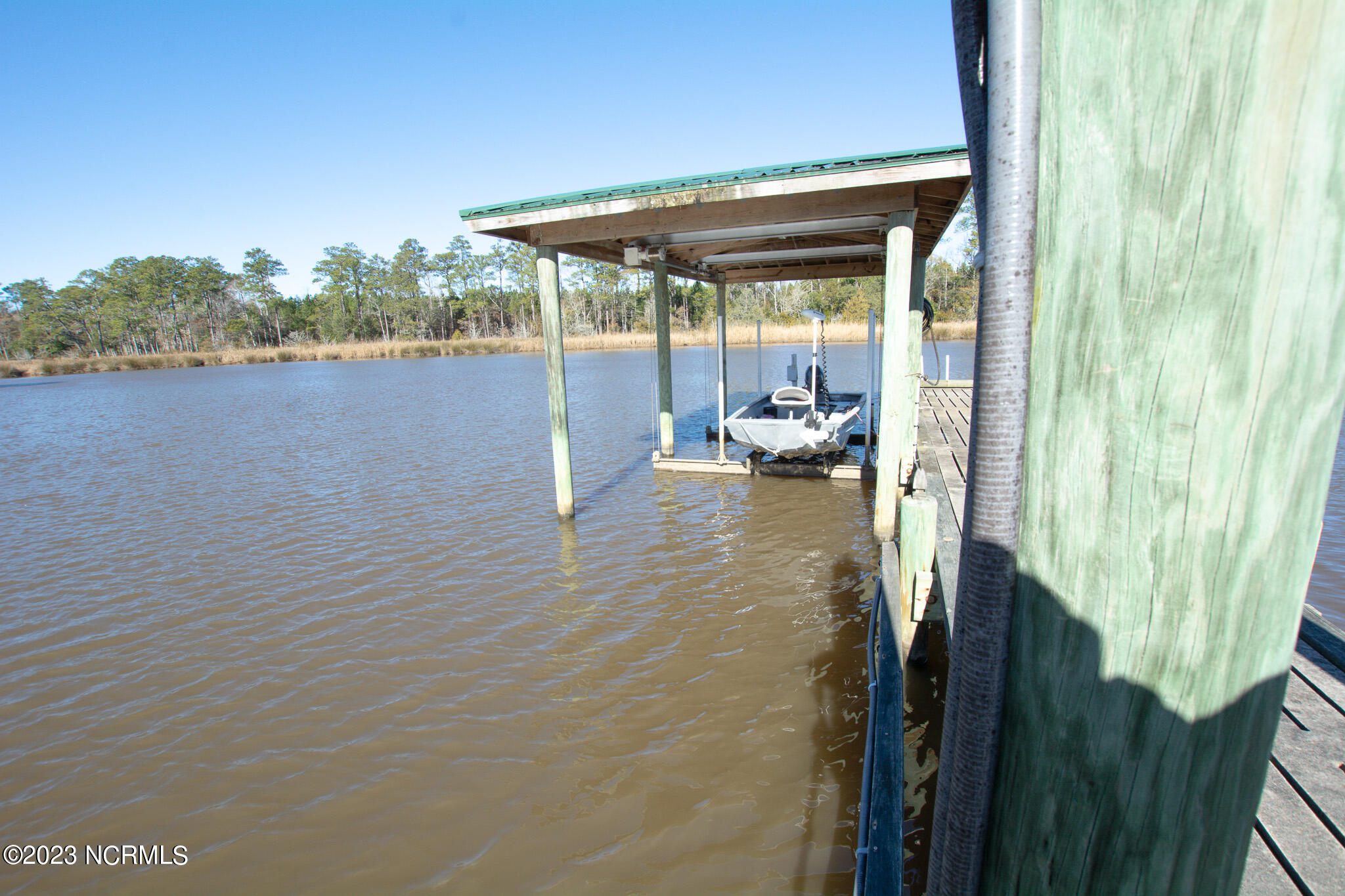 247 Alligator Loop Road Merritt, NC 28556 - Photo 60 of 65 Concrete Dock, Boat Lift, Boat House
