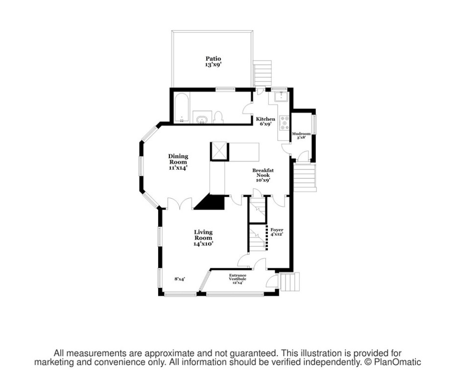 13 Goodwin Street Newport, RI 02840 - Photo 46 of 47 First floor plan.