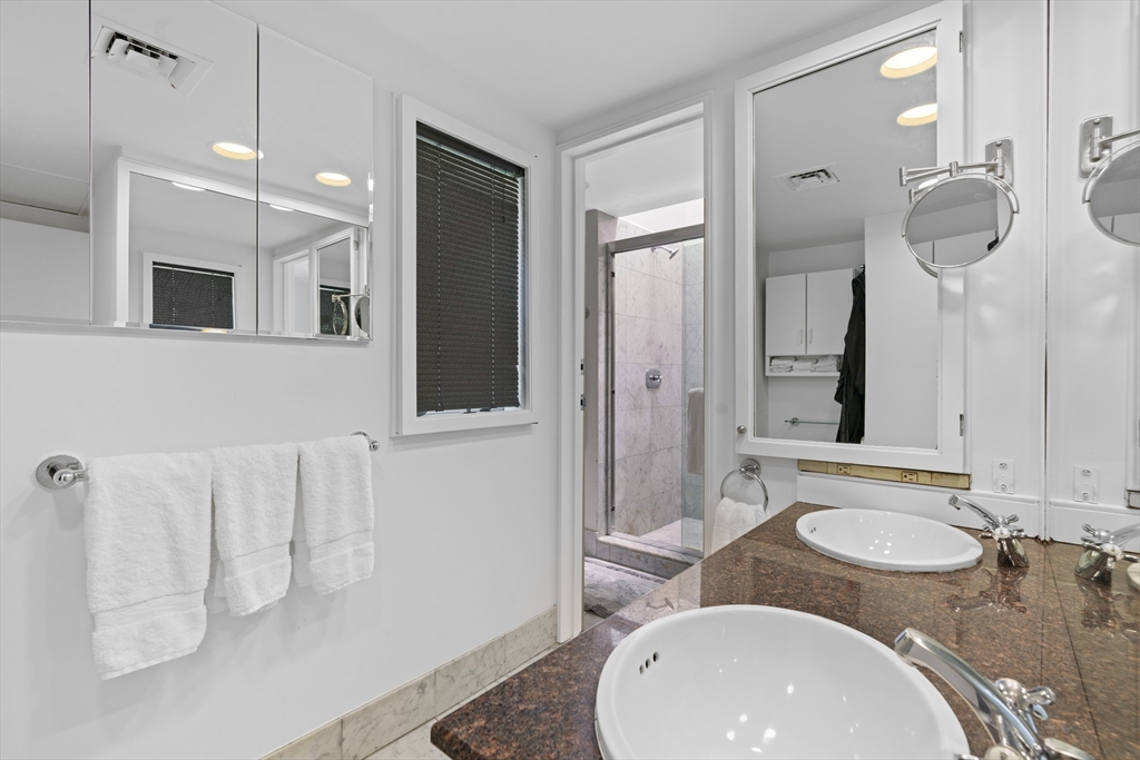 331 Heath Street Brookline, MA 02467 - Photo 16 of 31 a bathroom with a sink a toilet and shower