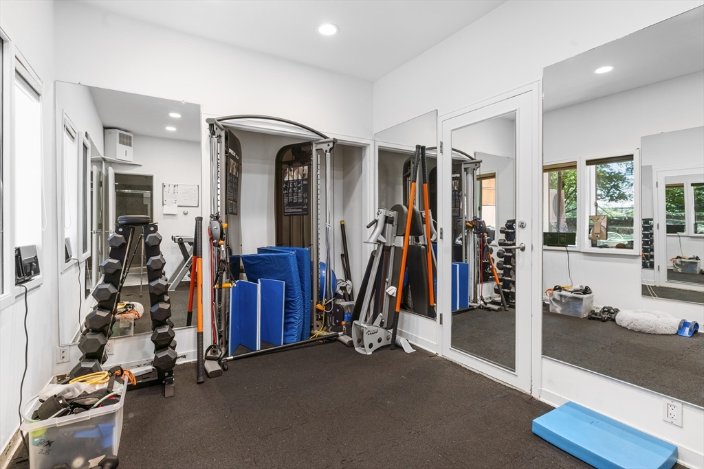 331 Heath Street Brookline, MA 02467 - Photo 24 of 31 a view of a room with gym equipment