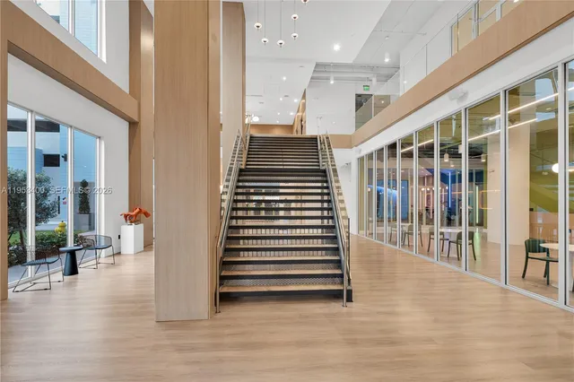 a room with gym equipment