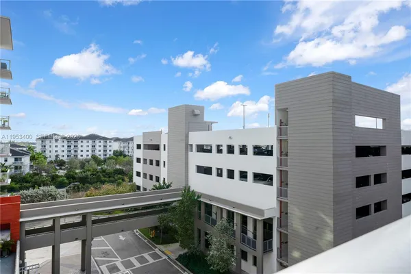 a view of a building with a outdoor space