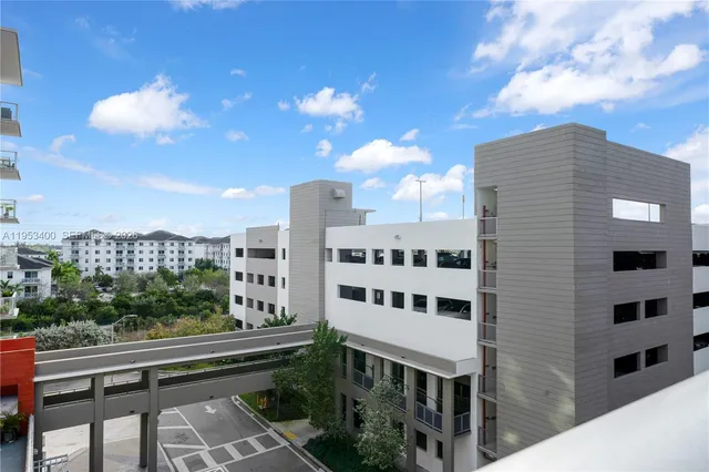 a view of a building with a outdoor space