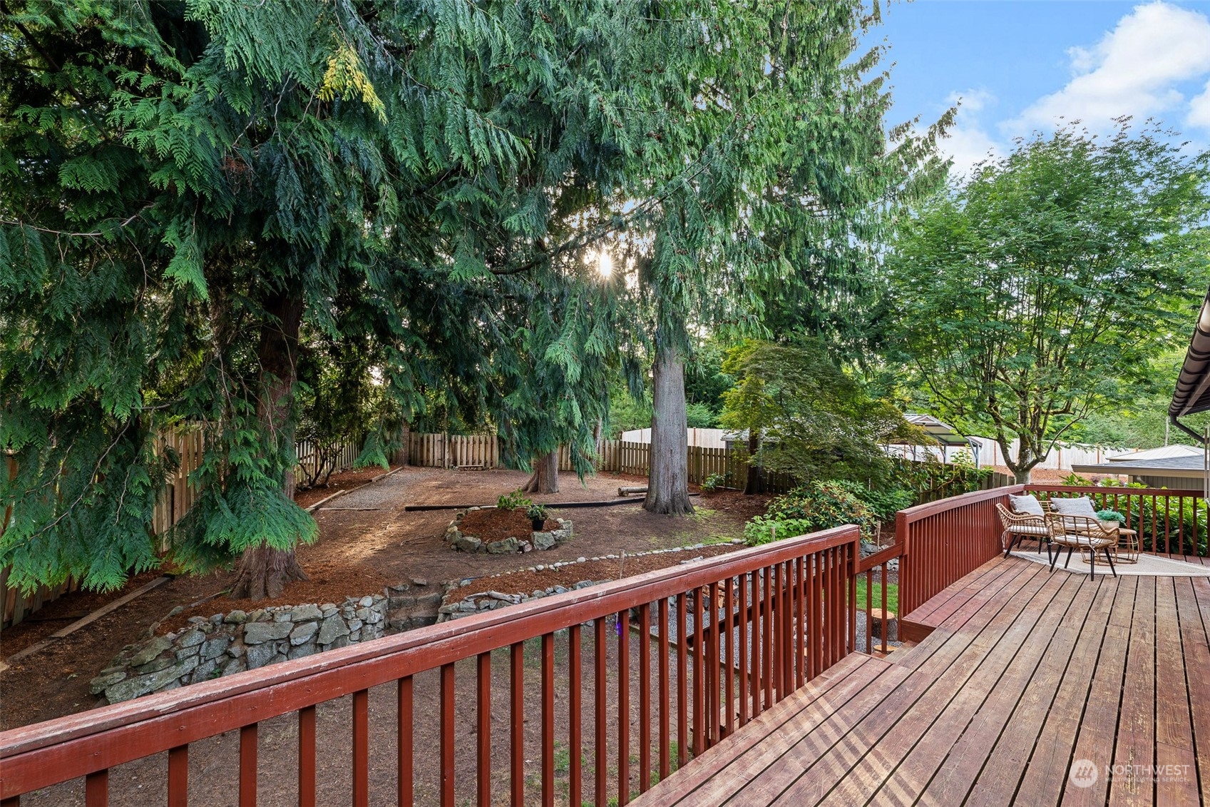 5408 25th Avenue Northwest Gig Harbor, WA 98335 - Photo 27 of 31 a view of balcony with wooden floor and fence