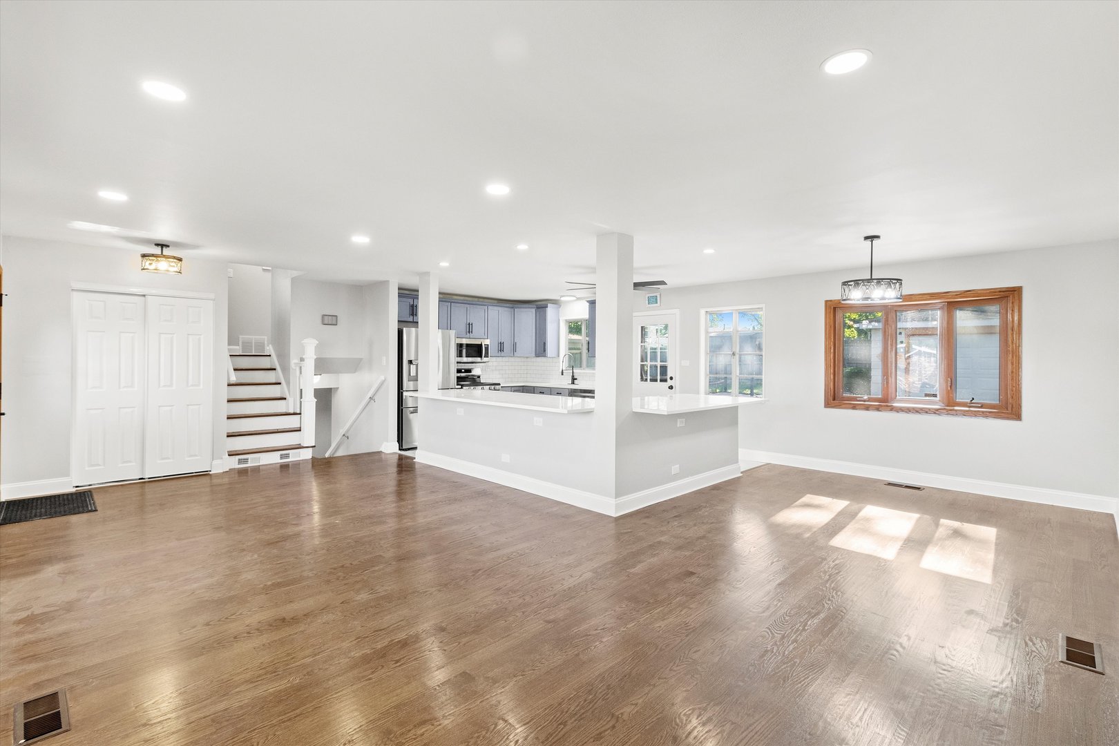325 Indiana Street Park Forest, IL 60466 - Photo 8 of 28 a view of a kitchen with a sink and cabinets