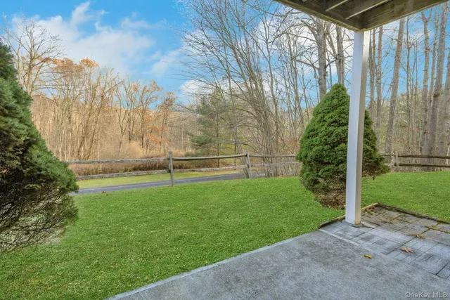 a view of outdoor space with garden