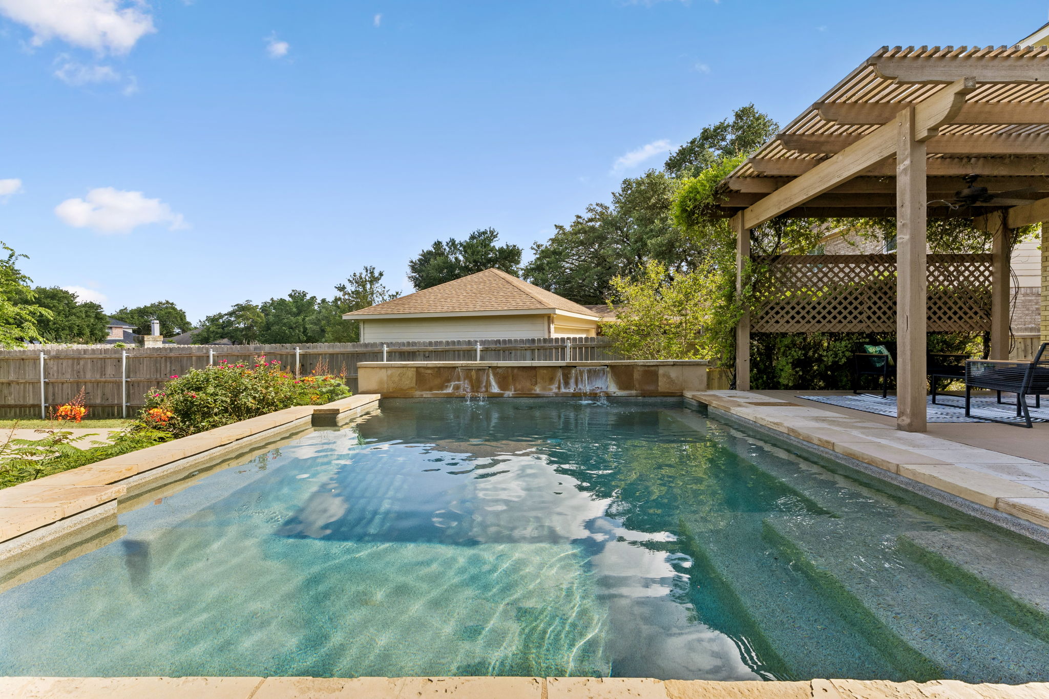 6557 Needham Lane Austin, TX 78739 - Photo 32 of 37 Escape the Texas heat in your own backyard pool oasis