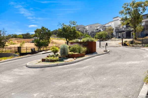 a view of a street with houses
