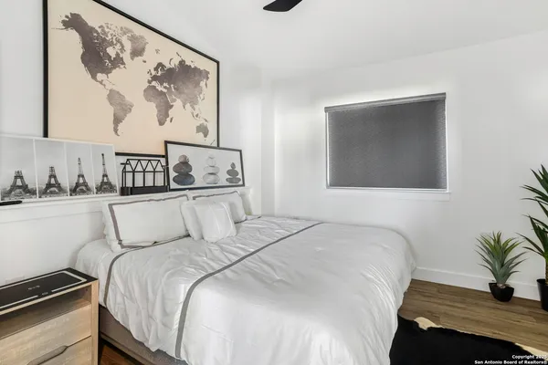 a close view of a fireplace in the kitchen