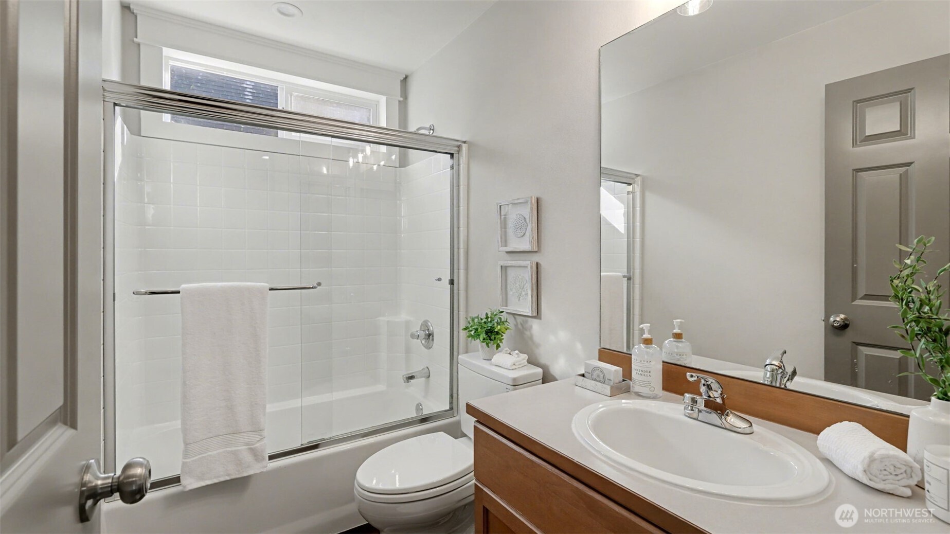 4817 Hartford Way Mukilteo, WA 98275 - Photo 24 of 36 a bathroom with a sink toilet and shower