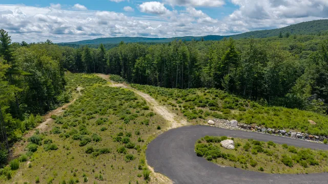 a view of a garden with a patio