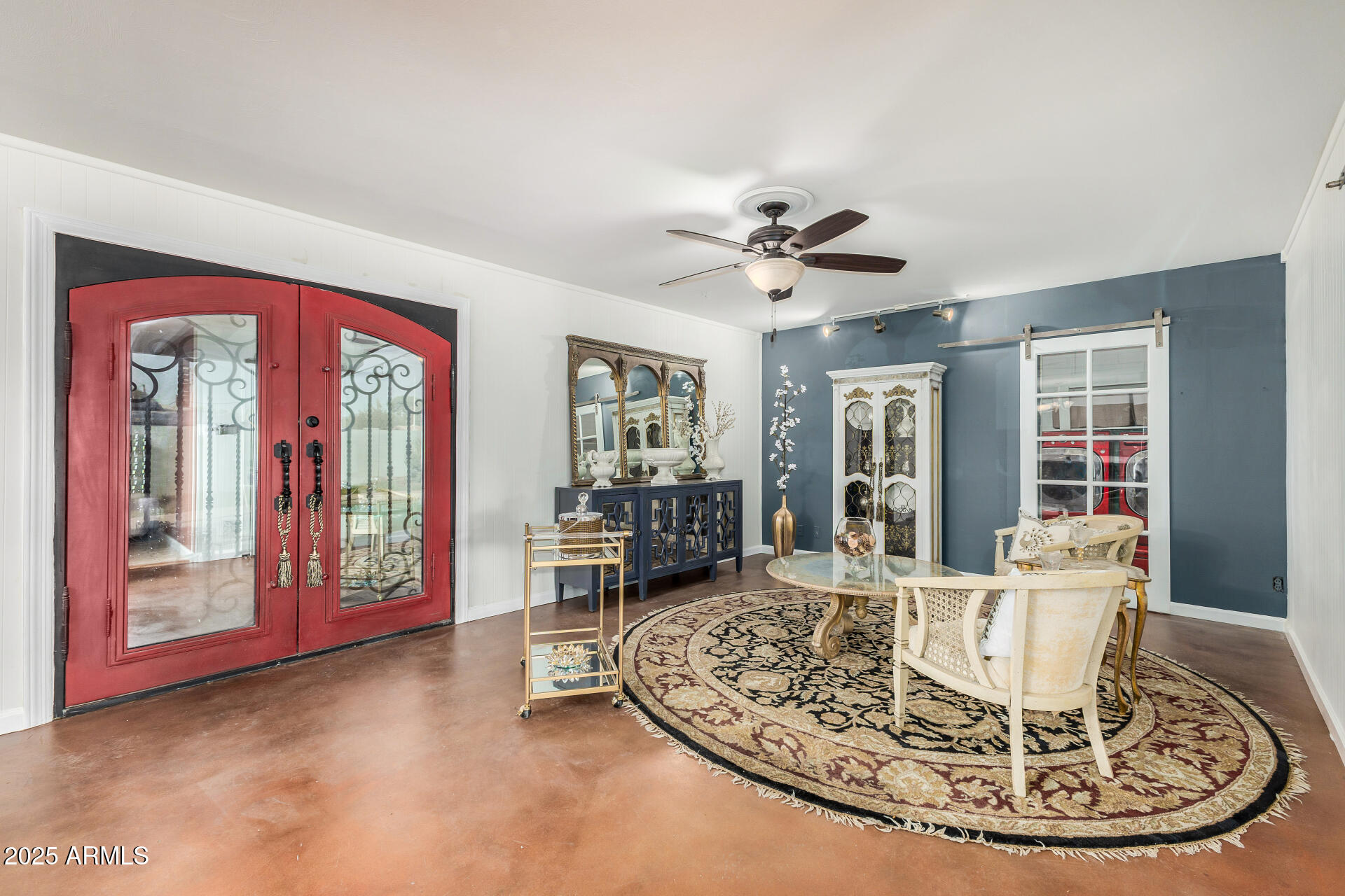 2302 West Berridge Lane Phoenix, AZ 85015 - Photo 10 of 40 a view of a livingroom with furniture window and wooden floor