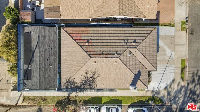 an aerial view of a city