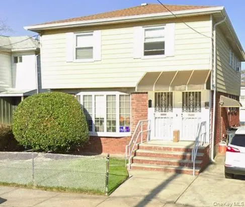 a front view of a house