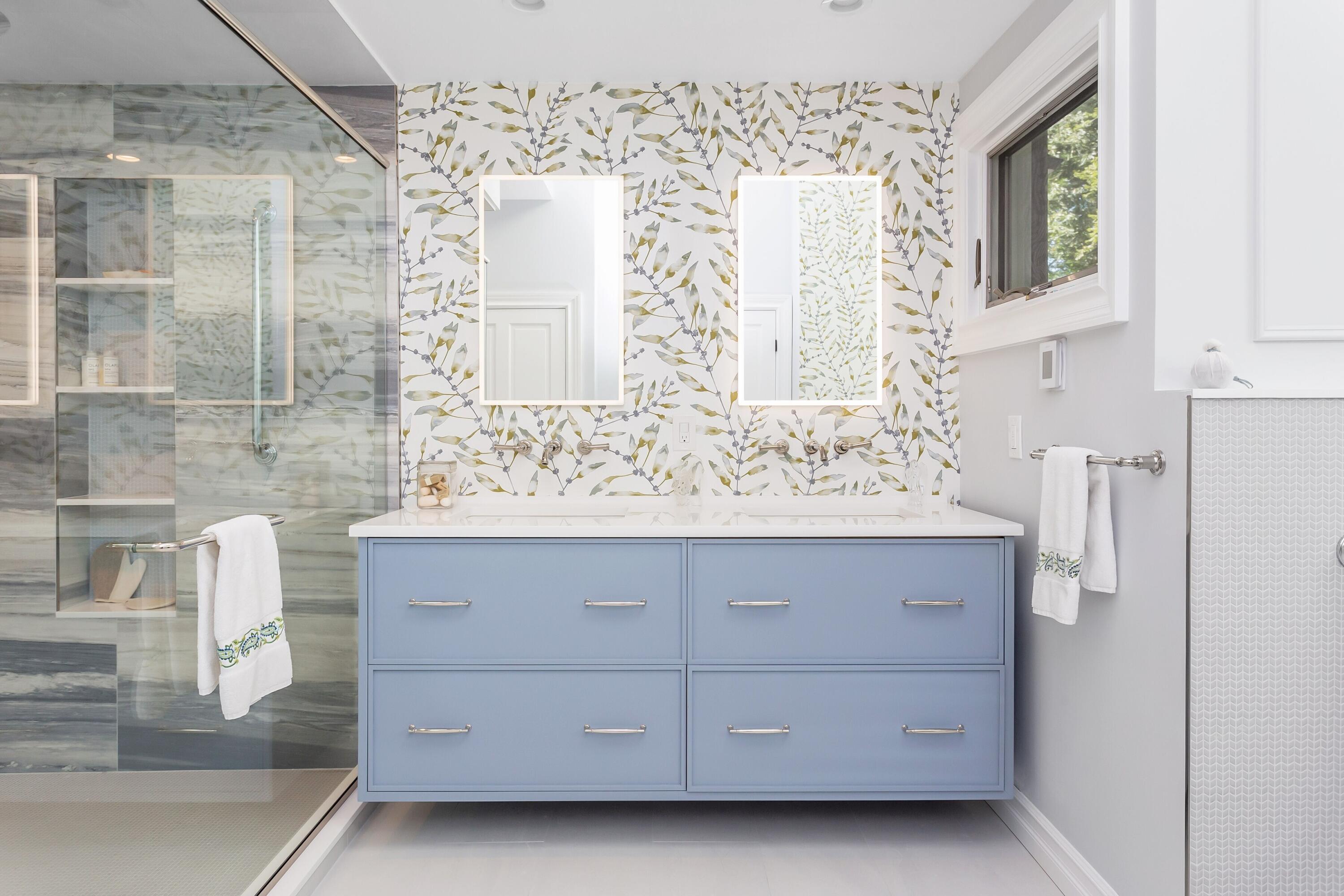 30 Carrington Drive Greenwich, CT 06831 - Photo 24 of 46 a bathroom with a sink and a mirror