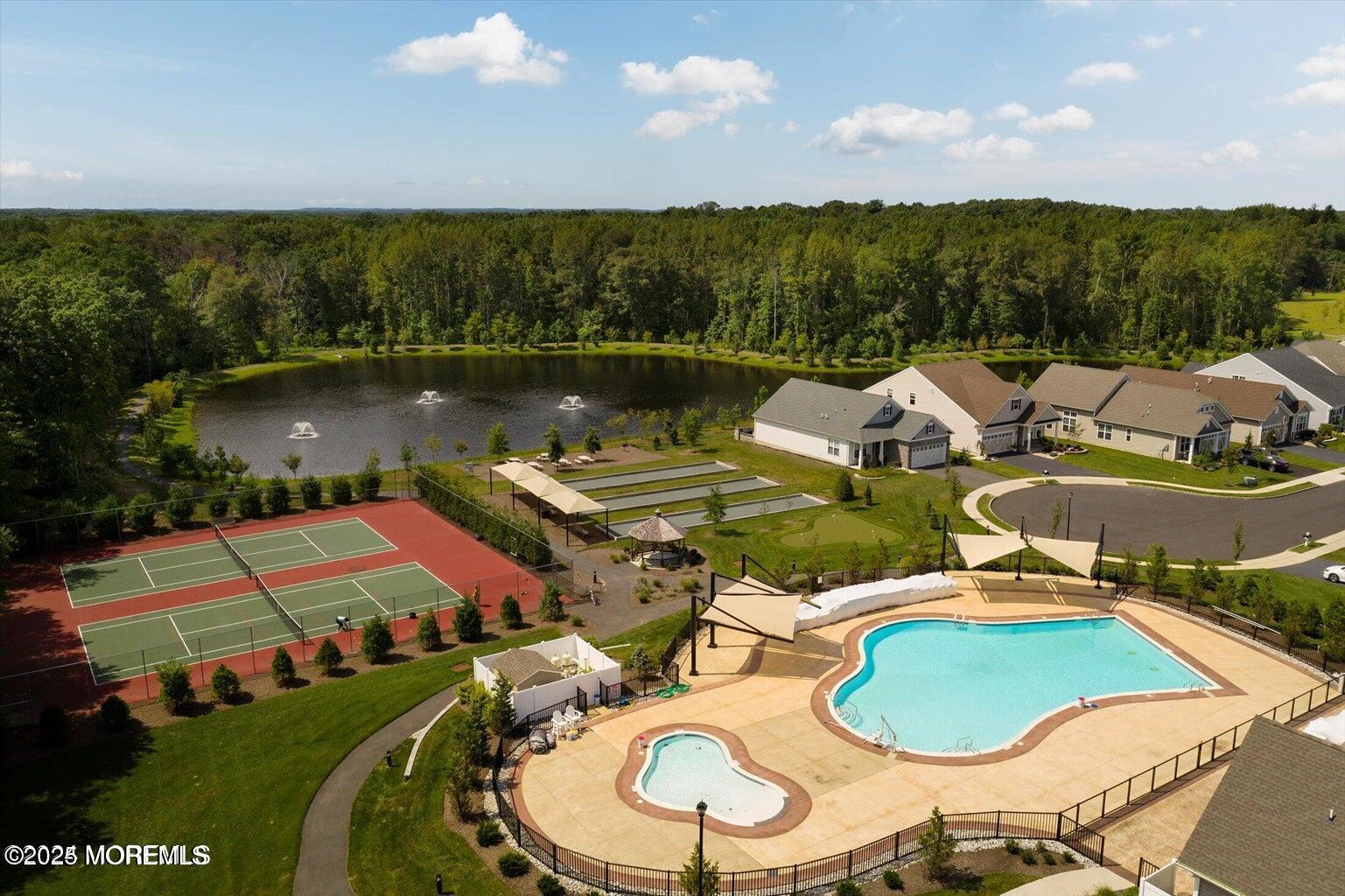 58 Harvest Ridge Road Howell, NJ 07731 - Photo 48 of 53 an aerial view of a house having outdoor space