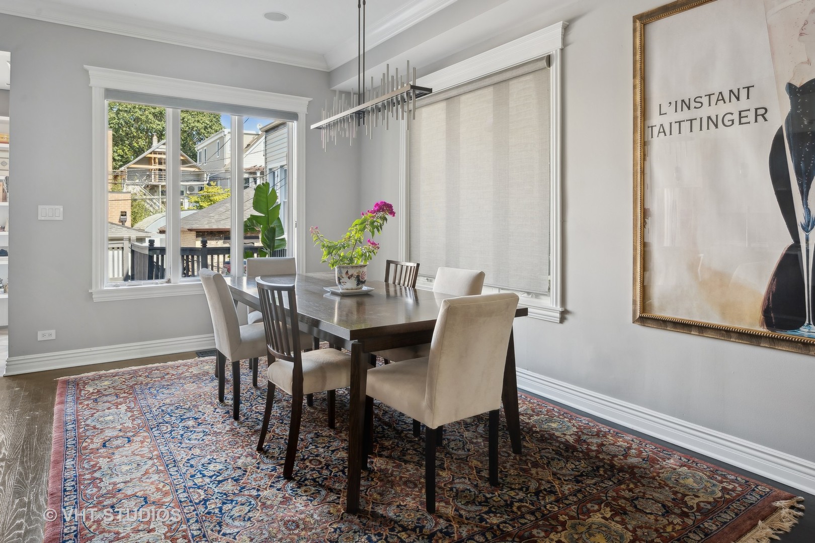 1750 West School Street Chicago, IL 60657 - Photo 2 of 37 a view of a dining room with furniture window and outside view