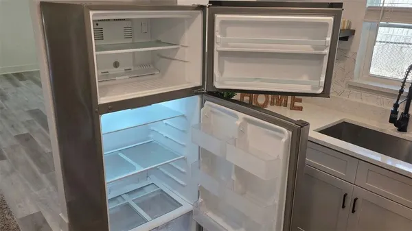 a close view of closet