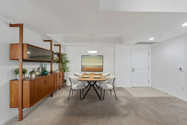 a workspace with furniture