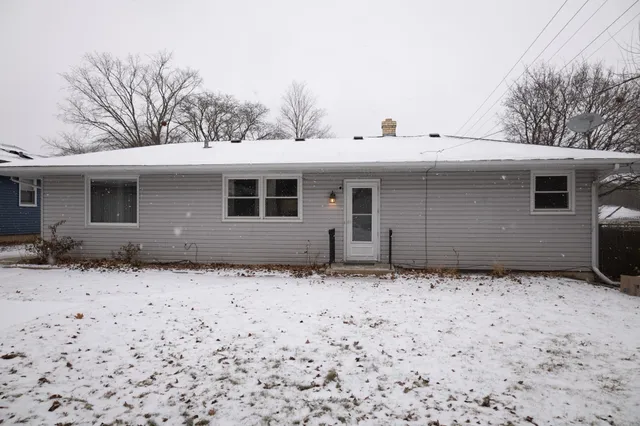 a backyard of a house