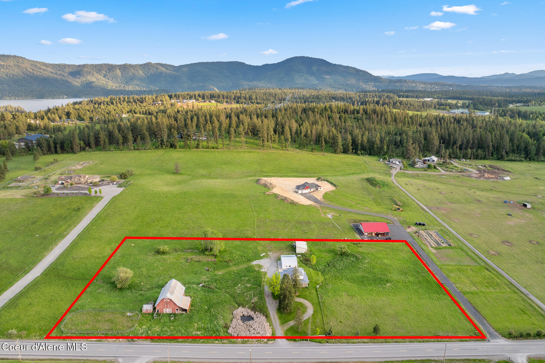 5368 East Dodd Road Hayden, ID 83835 - Photo 43 of 49 Aerial_5368EDoddRd-9_Outlined