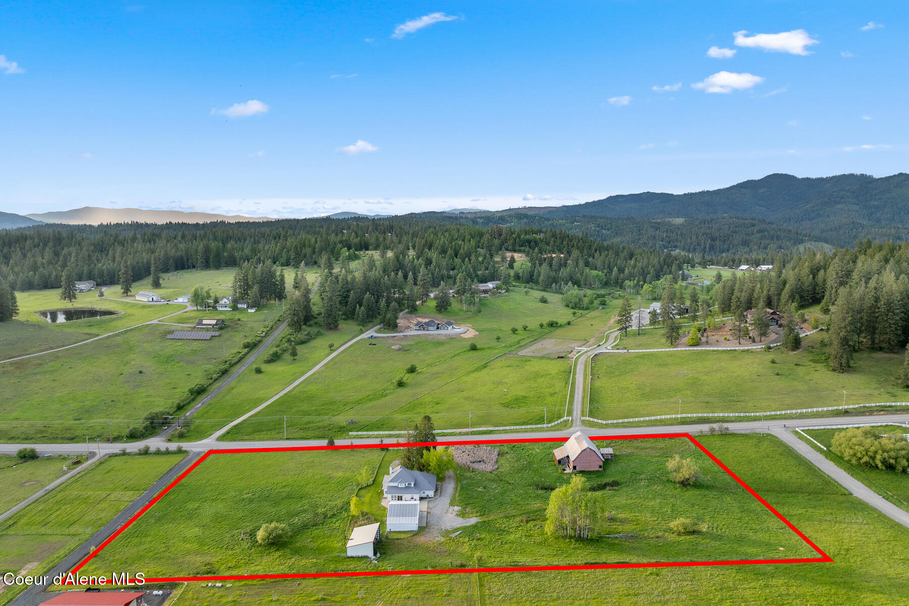 5368 East Dodd Road Hayden, ID 83835 - Photo 45 of 49 Aerial_5368EDoddRd-10_Outlined