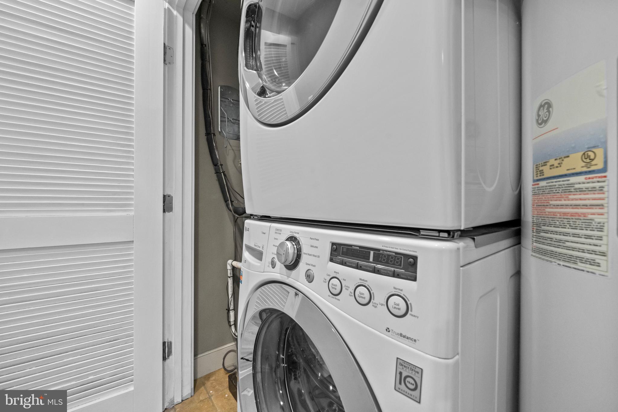 1718 1st Street Northwest, Unit 8 Washington, DC 20001 - Photo 16 of 25 a utility room with dryer and washer
