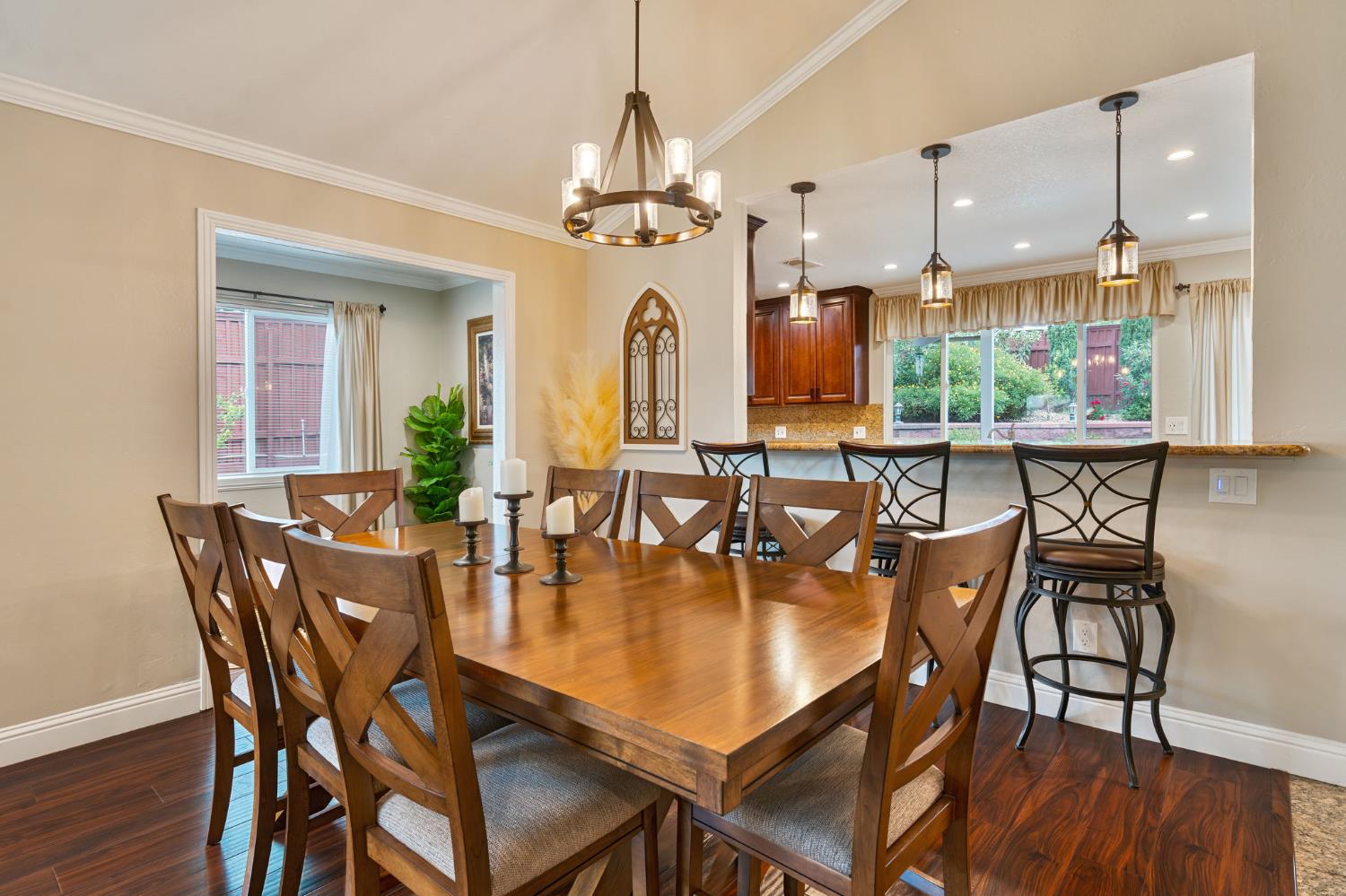 6003 Telesco Way Carmichael, CA 95608 - Photo 10 of 47 a dining room with furniture window and wooden floor