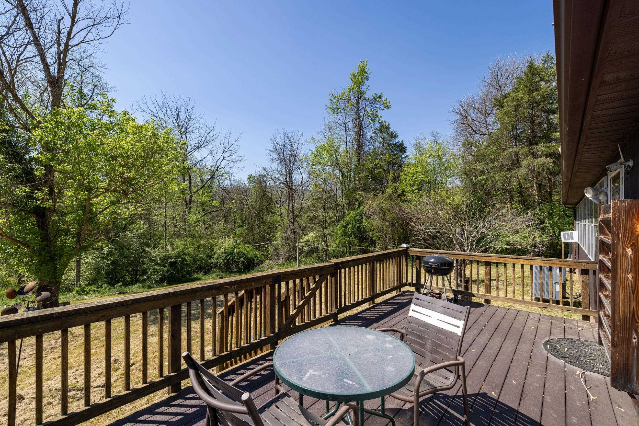 702 Richview Road Rileyville, VA 22650 - Photo 48 of 75 a view of a balcony with two chairs and a table