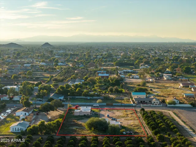 an aerial view of a city