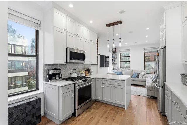 a very nice looking room with a large window