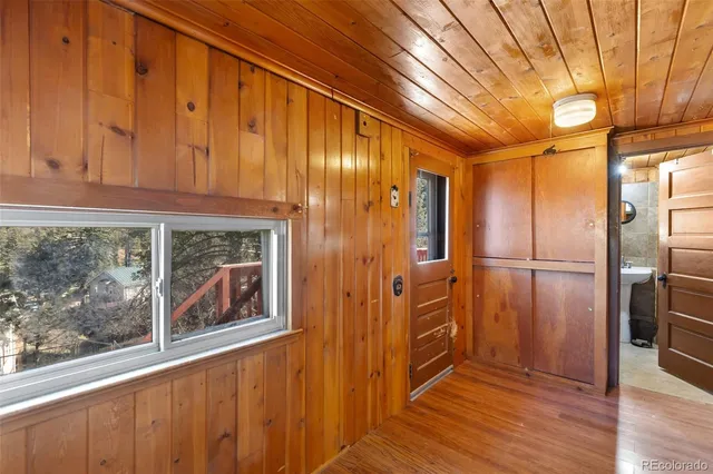 a view of front door