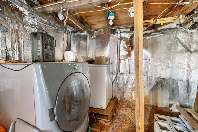 a view of storage and utility room