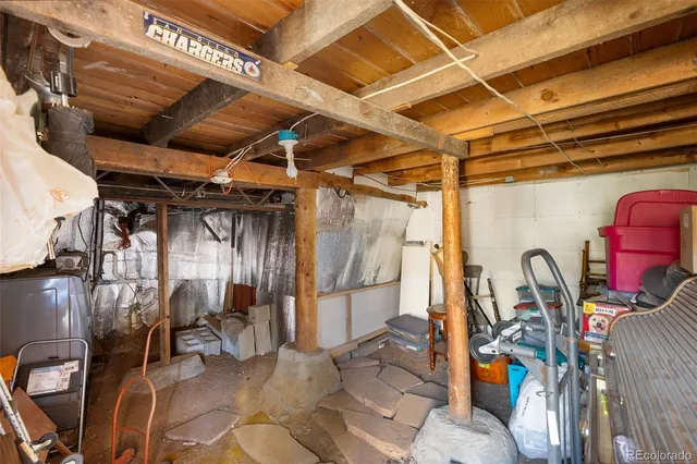 a backyard of a house with large trees