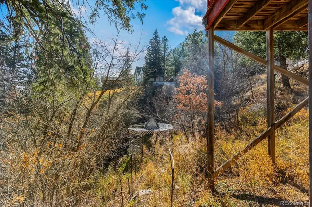 a view of street sign