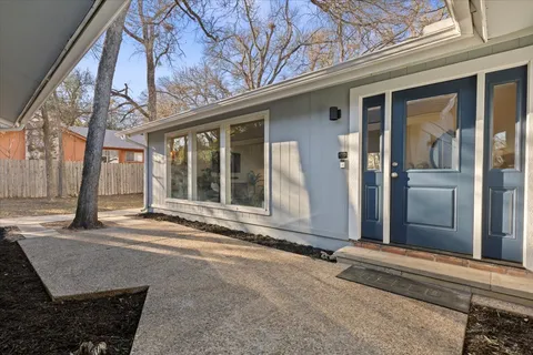 a view of a house with a large windows
